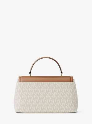 Tribeca Medium Signature Logo Satchel