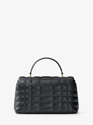 Tribeca Medium Quilted Leather Satchel