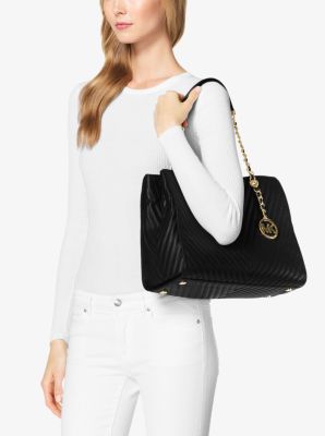 Michael kors susannah quilted on sale tote