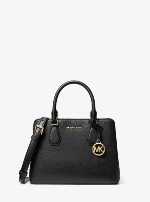 Michael Kors Camille Small Satchel In Black