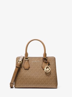 Bolso satchel Camille pequeño con logotipo exclusivo