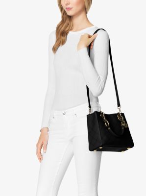 Michael kors cynthia small leather deals satchel