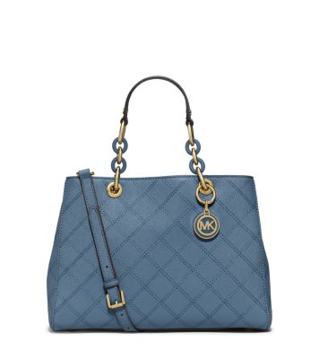 Cynthia Medium Quilted-Leather Satchel | Michael Kors