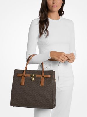 Henkeltasche Hamilton Moderne Large mit Signature-Logomuster image number 2
