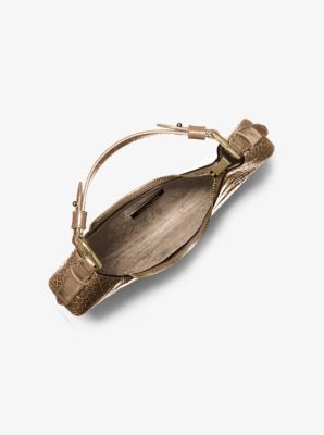 Sac porté épaule Koa de taille moyenne en cuir effet crocodile en relief in BOGUE | Michael Kors