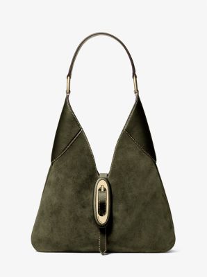 Bolso hobo de hombro Cornelia mediano de ante
