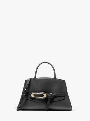 Bolso satchel Cornelia mediano de piel granulada in NEGRO | Michael Kors
