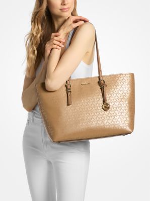 Quinn Large Metallic Signature Logo Tote Bag image number 2