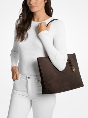 Shopper Quinn Large aus Wildleder