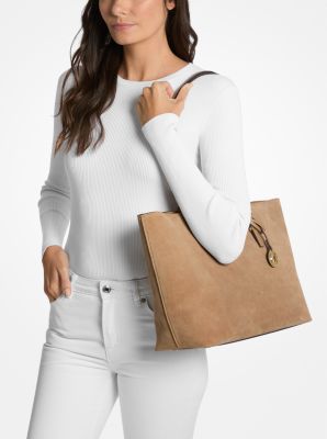 Quinn Large Suede Tote Bag image number 2
