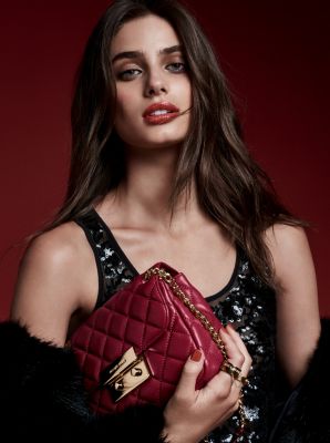 Michael kors red quilted bag sale