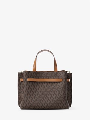 Emilia Small Signature Logo Satchel image number 2