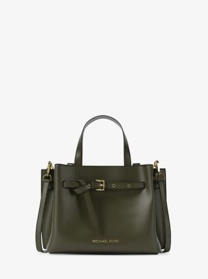 Emilia Small Pebbled Leather Satchel image number 0