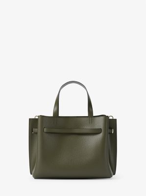 Emilia Small Pebbled Leather Satchel image number 2