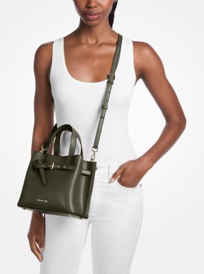 Emilia Small Pebbled Leather Satchel image number 3