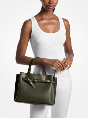 Emilia Medium Pebbled Leather Satchel image number 3