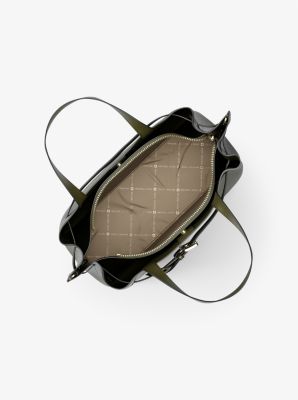 Emilia Medium Pebbled Leather Satchel image number 4