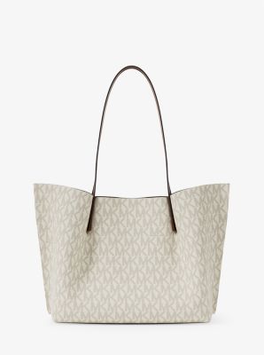 Borsa tote Emilia grande con stampa logo image number 2