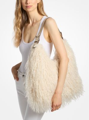Nolita Large Faux Shearling Shoulder Bag image number 2