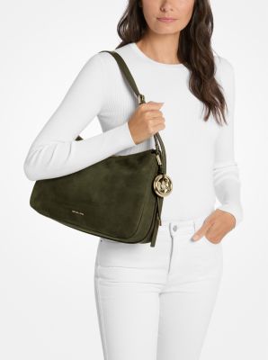 Sac porté épaule convertible Nolita de taille moyenne en nubuck