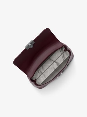 Tribeca Medium Quilted Leather Satchel in OXBLOOD | Michael Kors