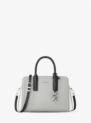 Laila Small Color-Block Leather Satchel