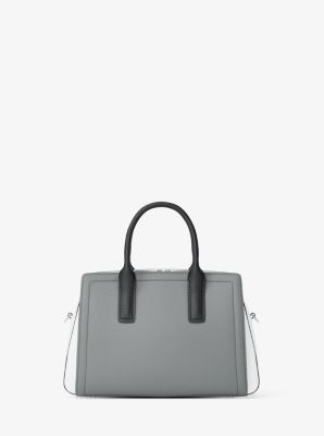 Laila Small Color-Block Leather Satchel image number 2