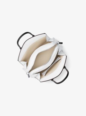 Laila Small Color-Block Leather Satchel in DRESS BLUES | Michael Kors