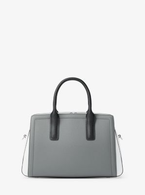 Laila Medium Color-Block Leather Satchel