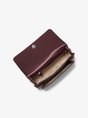 Bolso de hombro Claire grande de gamuza