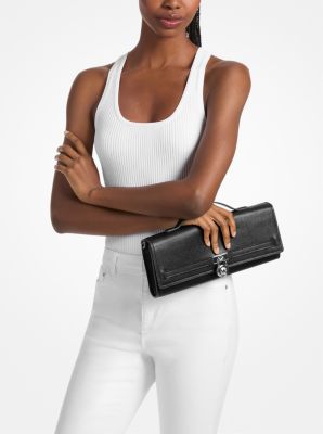 Wandelbare Schultertasche Hamilton Moderne Medium aus Leder