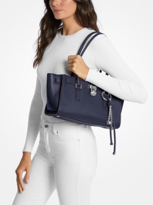 Hamilton Moderne Small Leather Satchel in DRESS BLUES | Michael Kors