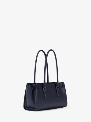 Hamilton Moderne Small Leather Satchel in DRESS BLUES | Michael Kors