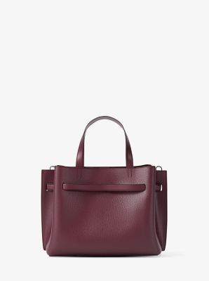 Emilia Small Pebbled Leather Satchel image number 2
