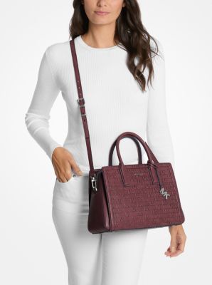 Henkeltasche Laila Medium aus poliertem Leder mit Logoprägung image number 2