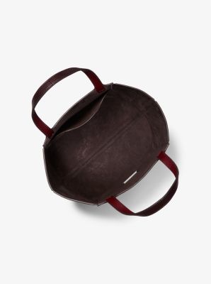 Thumbnail - MK Shopper Jordi Medium Aus Poliertem Leder - Rot - Michael Kors