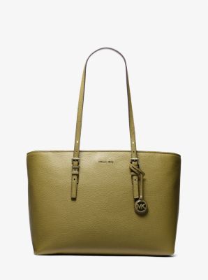 Quinn Large Pebbled Leather Tote Bag