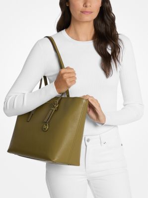 Quinn Large Pebbled Leather Tote Bag