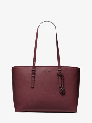 Quinn Large Pebbled Leather Tote Bag image number 0