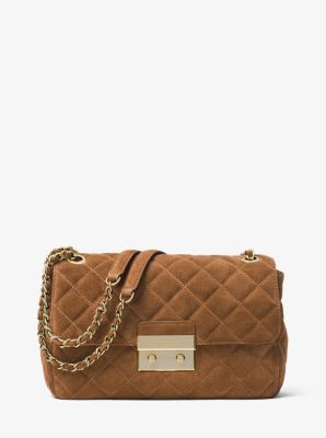 Sloan Large Quilted Suede Shoulder Bag Michael Kors Canada