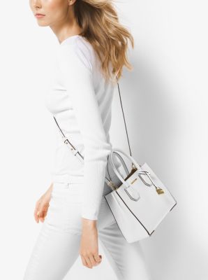 mercer medium pebbled leather crossbody bag