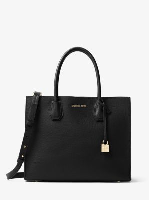 Mercer Large Pebbled Leather Accordion Tote Bag | Michael Kors