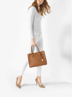 Michael Kors - Mercer Large Leather Tote Nude