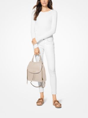 Mochila Viv grande de piel in ARENA CLARO | Michael Kors