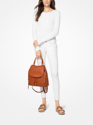 viv large leather backpack michael kors