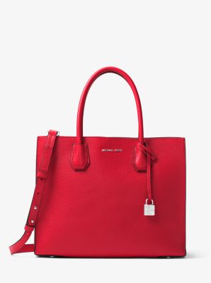 mercer large leather tote michael kors