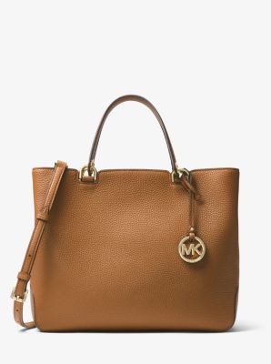Anabelle Pebbled Leather Tote Bag | Michael Kors