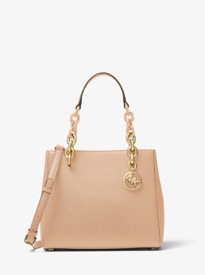 Cynthia Saffiano Leather Satchel image number 0