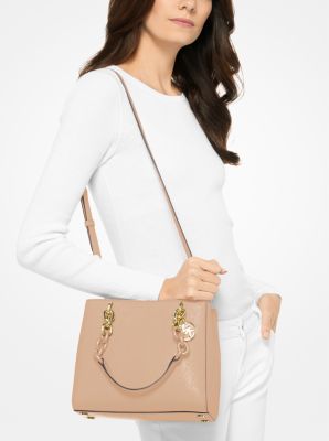 Cynthia Saffiano Leather Satchel image number 2