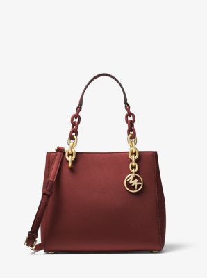 Michael kors cynthia large satchel sale brown